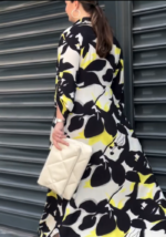 Urban Chic Black & Yellow Shirt Dress - Image 4