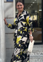 Urban Chic Black & Yellow Shirt Dress - Image 5