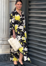 Urban Chic Black & Yellow Shirt Dress