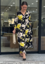 Urban Chic Black & Yellow Shirt Dress - Image 3