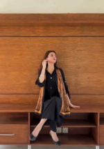 Noir Grace Black Kurta Pant Set