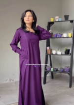 Purple Majestic Long Shirt Dress