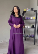 Purple Majestic Long Shirt Dress - Image 2