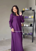 Purple Majestic Long Shirt Dress - Image 9