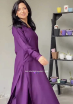 Purple Majestic Long Shirt Dress - Image 7