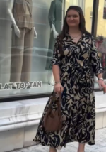 Beige & Black Print Executive Co-ord Set - Image 5