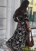 Beige & Black Print Executive Co-ord Set - Image 3